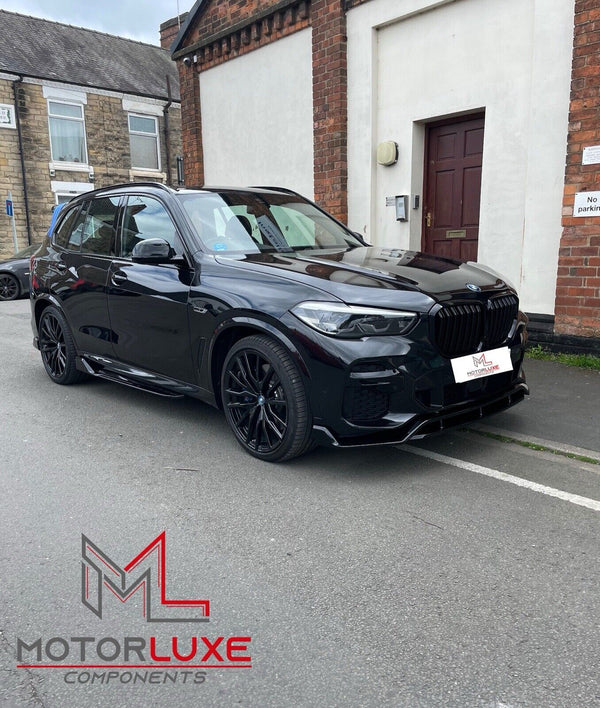 BMW X5 G05 FULL GLOSS BLACK M PERFORMANCE KIT 2019-23 SPLITTER DIFFUSER SPOILER