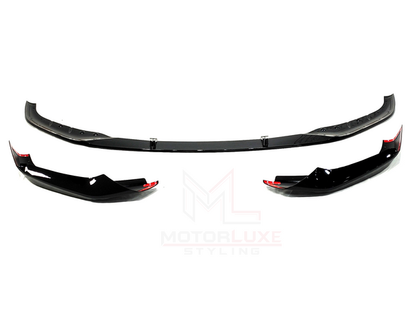 BMW 5 SERIES G30 G31 GLOSS BLACK FRONT SPLITTER PRE LCI