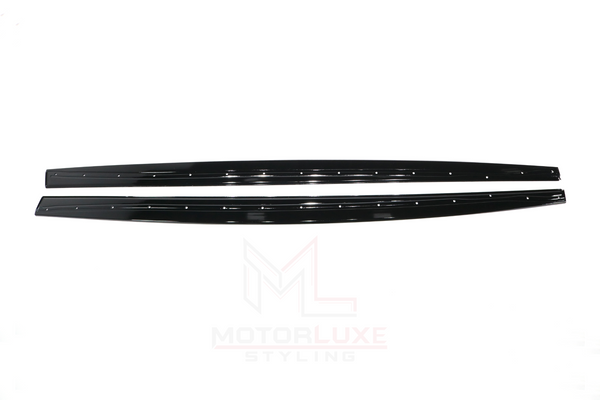 BMW 4 SERIES F32 F33 F36 GLOSS BLACK SIDE SKIRTS EXTENSIONS